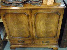 Figured Mahogany TV Unit