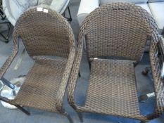 *2PK WOVEN STACKING CHAIRS