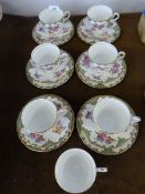 Six Trio Aynsley Tea Set
