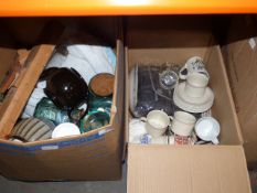 Two Boxes of Assorted Bric-a-Brac, Kitchenalia, Etc