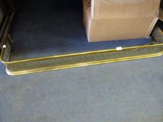 Brass Fretwork Fire Screen