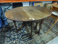 Oak Gate Legged Table