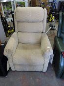 Electric Reclining Chair - Cream