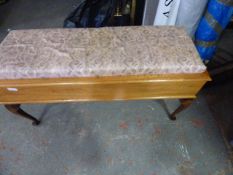 Upholstered Top Duet Stool