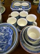 Collection of Chinese Pattern Cups, Plates, Bowls, Etc