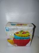 *MELAMINE BOWLS/LIDS 4PC