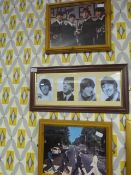 Three Framed Photos of the Beatles
