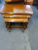 Nest of Three Mahogany Tables