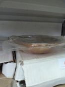 Twelve Copper and Brass Oval Balti Dishes