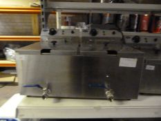 *F40 Stainless Steel Two Basket Two Compartment Countertop Fryer Model:AFD10S