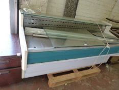 Deli Style Serve Over Counter with Granite top and Plate Glass Front