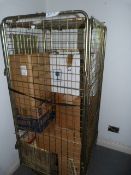 Trolley Containing Assorted Hardback Reference Books, Atlases, Paperback Novels, Etc