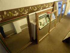Five Assorted Gilt Framed Mirrors