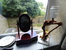 Coffee Root Lamp, Mirror, Decorative Plates, Etc