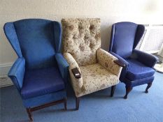 Three High Seat Chairs, a Folding Screen, Assorted Bedroom Furniture, Etc