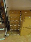 Chrome Fifteen Bottle Wire Wine Rack