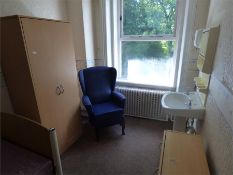 Remaining Contents of Room 5 Which Includes; Beech Bedroom Furniture and a Parker Knoll Style High