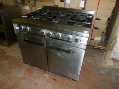 Falcon Dominator Six Burner Commercial Gas Cooker over Oven