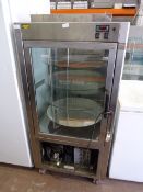 Roller Cooler Stainless Steel and Plate Glass Refrigerated Display Unit