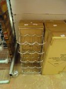 Chrome Fifteen Bottle Wire Wine Rack