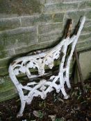 Two Cast Iron Bench Ends