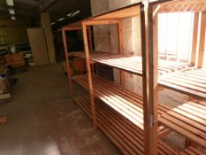 Two Bays of Softwood Shelving