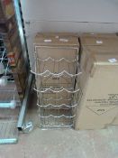 Chrome Fifteen Bottle Wire Wine Rack