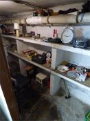 Contents of Store Room Which Include; Various Ironmongery Fixings, DIY Equipment, Etc