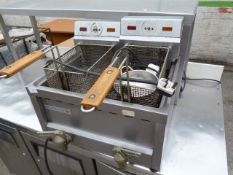 *Monarch Two Compartment Two Basket Electric Fryer