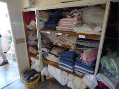Contents of The Laundry Room Which Includes; Various Bed Linen, Ironing Board, Iron, Etc