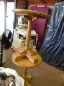 Four Circular Pub Tales in Light Oak Finish