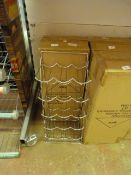 Chrome Fifteen Bottle Wire Wine Rack