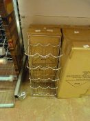 Chrome Fifteen Bottle Wire Wine Rack
