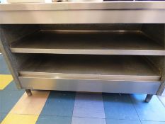 Stainless Steel Topped Preparation Unit with Storage