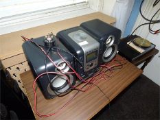 Morphy Richards Music Player and a Toshiba DVD Player