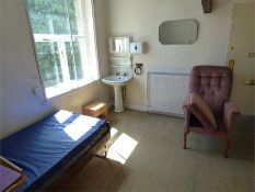 Remaining Contents of Room 25 Which Includes; Beech Double Wardrobe with Matching Bedside Cabinet,