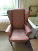 High Seat Parker Knoll Style Chair and Two Occasional Tables