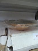 Twelve Copper and Brass Oval Balti Dishes