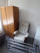 Remaining Contents of Room 2 Which Includes; High Seat Chair, Bedroom Furniture, Bed Cot Sides, Etc