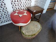 Three Assorted Footstools