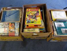 Three Boxes of Books Including Children's Annuals, 