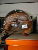 Crivit Open Face Trendy Leather Look Helmet (Size XL)