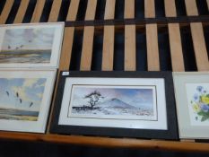 Four Assorted Framed Prints