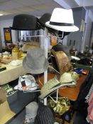 Hat Display Stand Containing Assorted Trilbys