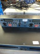 CDG Model 2120 Dual CD Player with Mixer and Flight Case Containing CD Collection