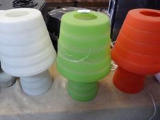 *Three LED Rubber Table Lamps