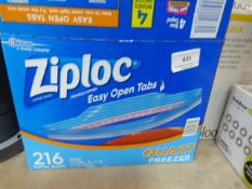 *Carton Containing Three Boxes of Ziploc Bags