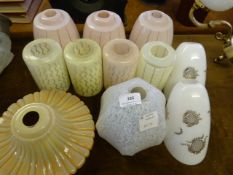 Eleven Assorted Vintage Shades