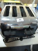 *Delonghi Four Slice Chrome Toaster