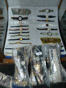 *Three Bags and a Board of Assorted Watches